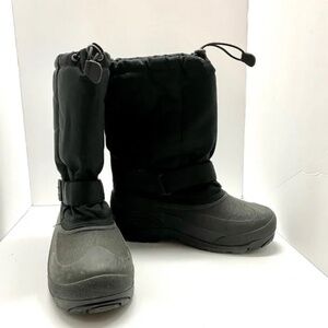 Kamik Insulated Lined Waterproof Winter Snow Boots Black Size 7